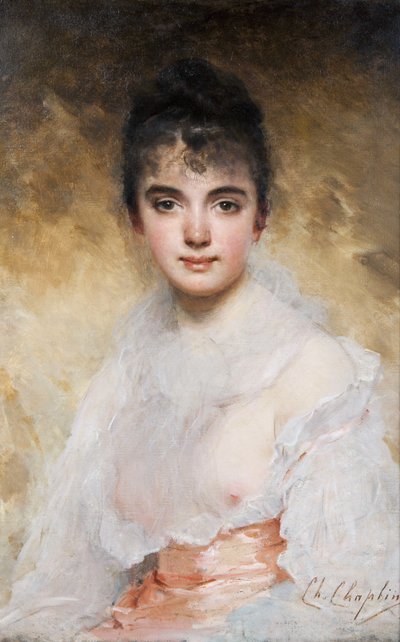 Ritratto di una giovane donna da Charles Joshua Chaplin